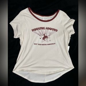 Cream colored shirt size XXL w/ design